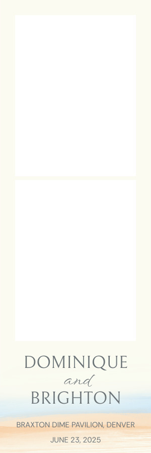 Fiesta supplier template preview: Cream beach, 2×6 strips