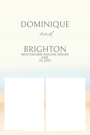 Fiesta supplier template preview: Cream beach, 4×6 · portrait orientation