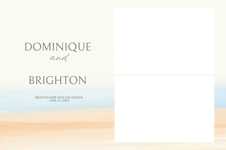 Fiesta supplier template preview: Cream beach, 4×6 · landscape orientation