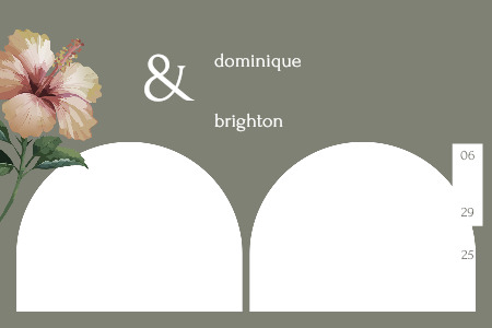Fiesta supplier template preview: Olive floral, 4×6 · landscape orientation